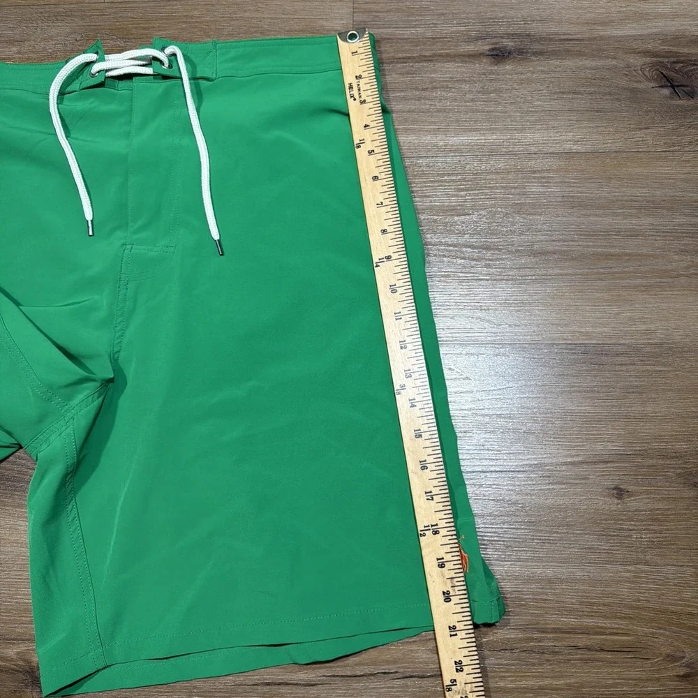 Polo Ralph Lauren Trunks Men's 1XB Long Kailua Trunks Pocket Mesh Lined Orange